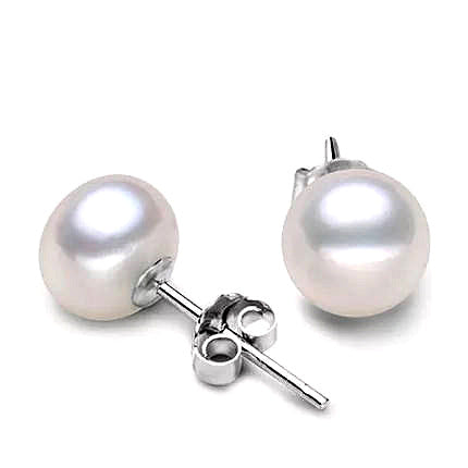925 Silver Pearl Earrings, Women's European and American Fashion Earrings, Simple and Versatile Accessories, Wholesale, Cross-border Trade, Earrings 6mm