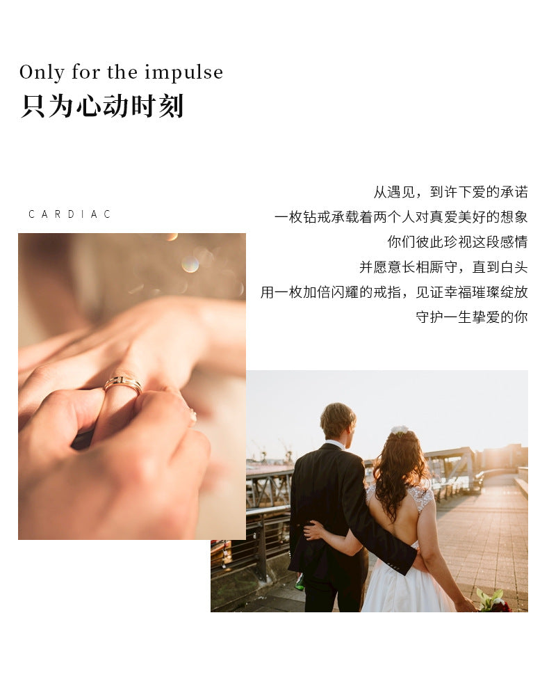 S925 Silver Moissanite Six-Claw Ring Light Luxury High-End Twisted Shank Ring Eight Hearts and Arrows Simulated Diamond Jewelry