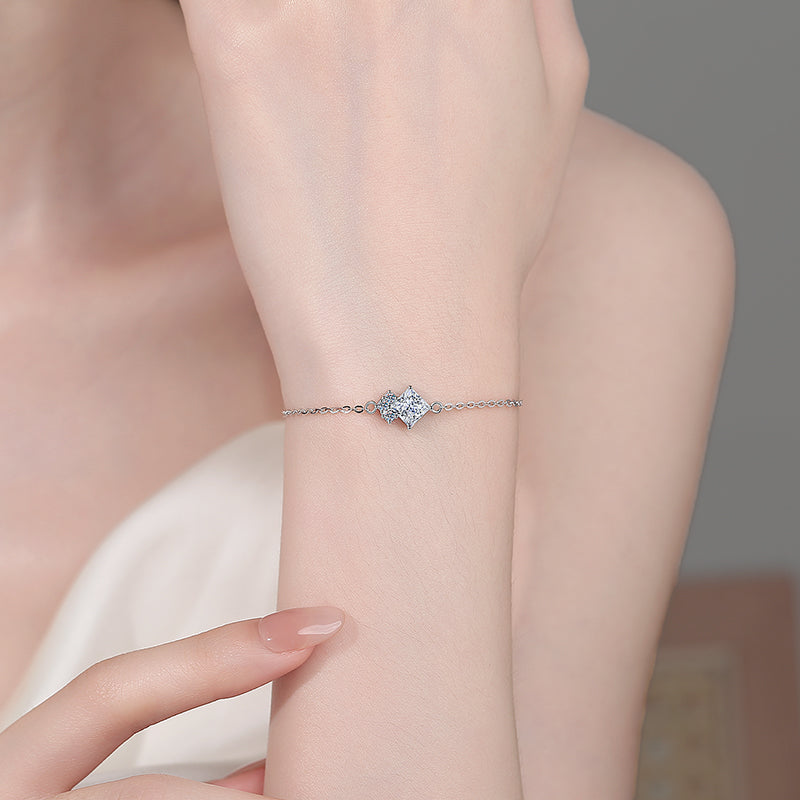 Gelang Moissanite Potongan Bintang